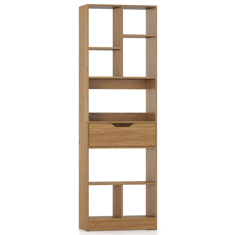 61inch Tall Freestanding Bookcase with Drawer 8-Cube Storage Organizer by DirectDeals