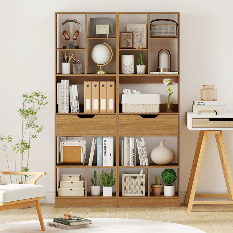 61inch Tall Freestanding Bookcase with Drawer 8-Cube Storage Organizer by DirectDeals
