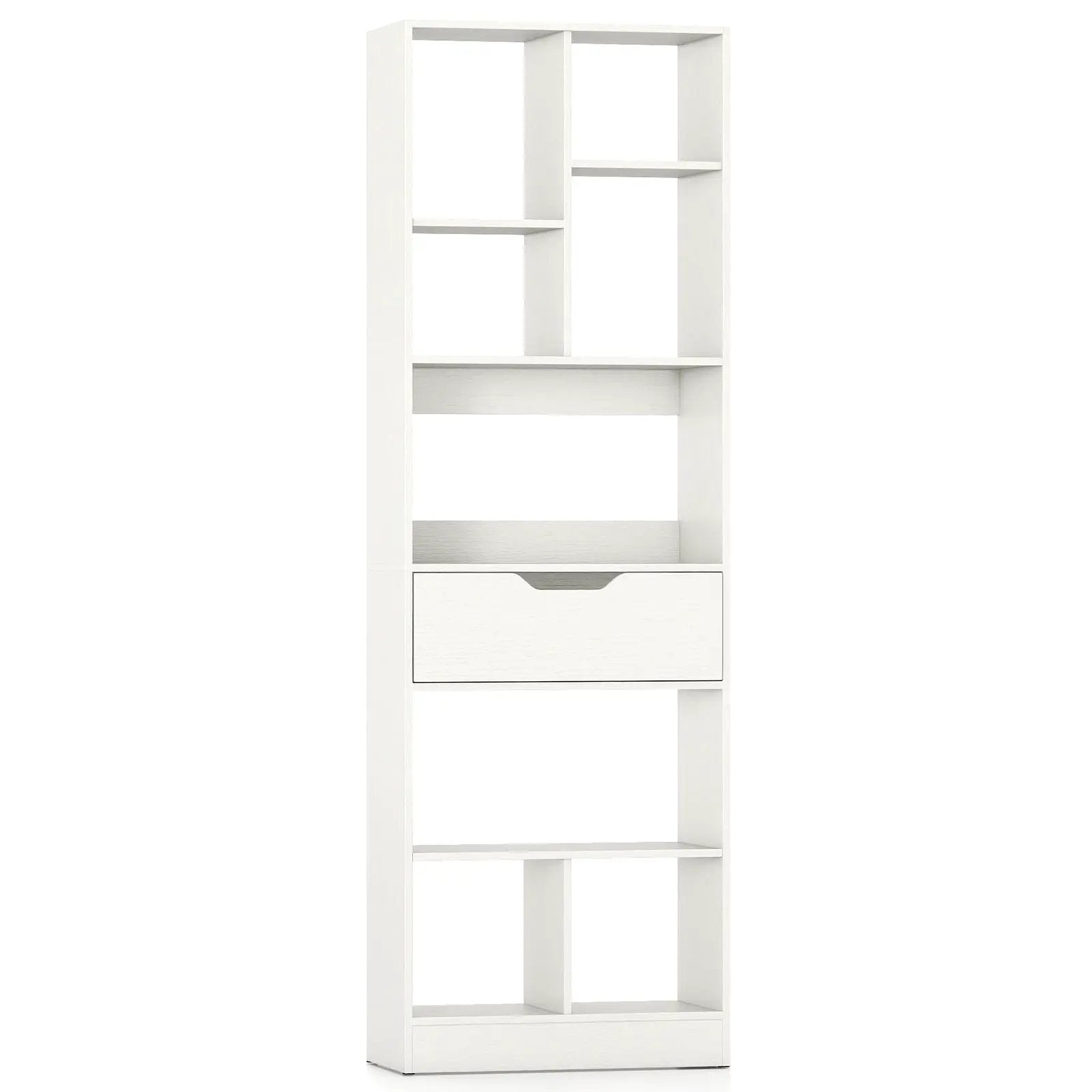 61inch Tall Freestanding Bookcase with Drawer 8-Cube Storage Organizer by DirectDeals