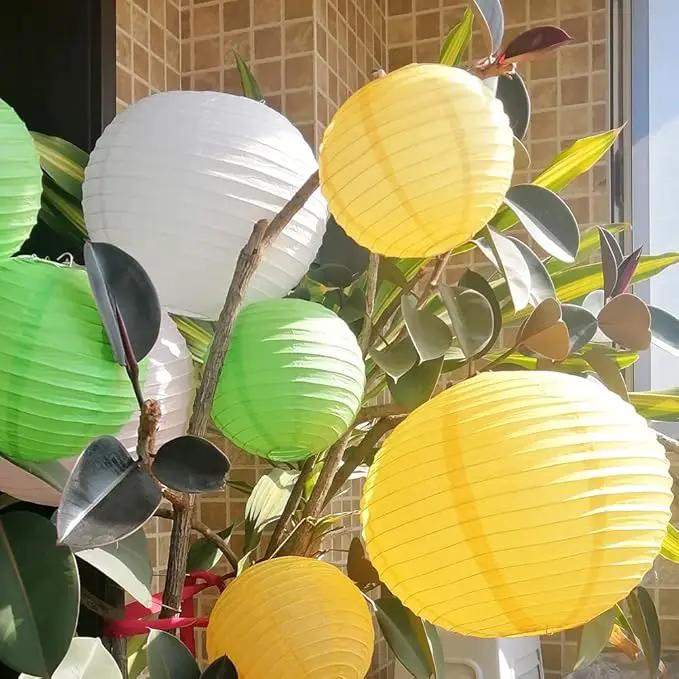 Chinese Style Paper Lanterns, Set of 12, Suitable for Party Decoration (Red, 12in) by GreenHaven Gardens