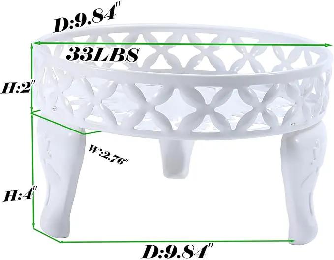 2 Pack White Plant Stand, Metal Plant Stands Outdoor Indoor, Anti-Rust Planter Stands Plant Shelf, Flower Pot Stands for Multiple Plants,Display Shelves Potted Plant Holders for Garden Patio by GreenHaven Gardens