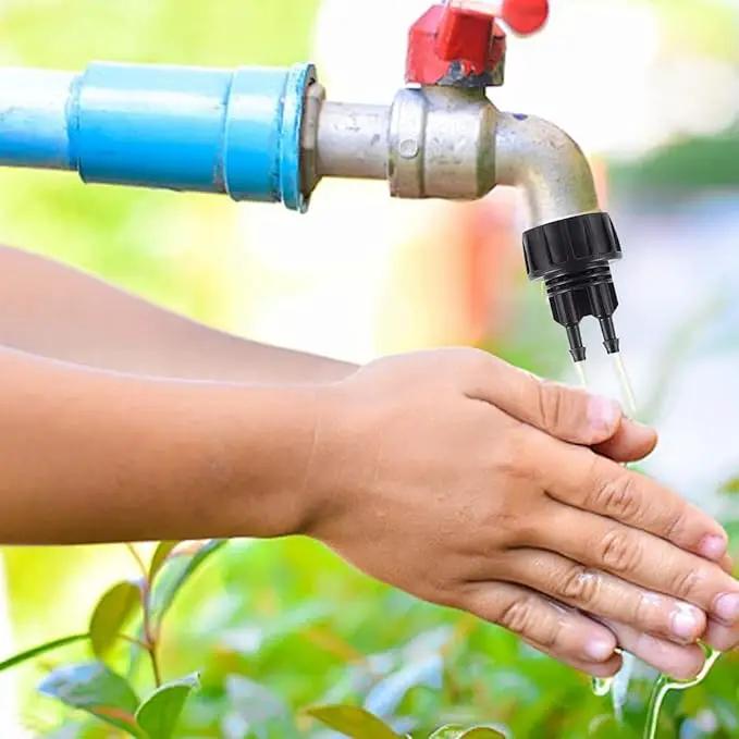 14 PCS Drip Irrigation Hose Connectors 1/4 Inch Water Drip Hose Adapter Connectors Garden Hose to 1/4" Drip Irrigation Parts Swivel Garden Faucet Single Head Double Head Hose Quick Connect Fittings by GreenHaven Gardens