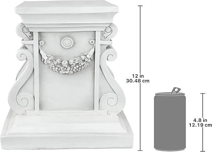 Design Toscano NG314105 Statuary Garden Base Riser, Medium, Classic Plinth by GreenHaven Gardens
