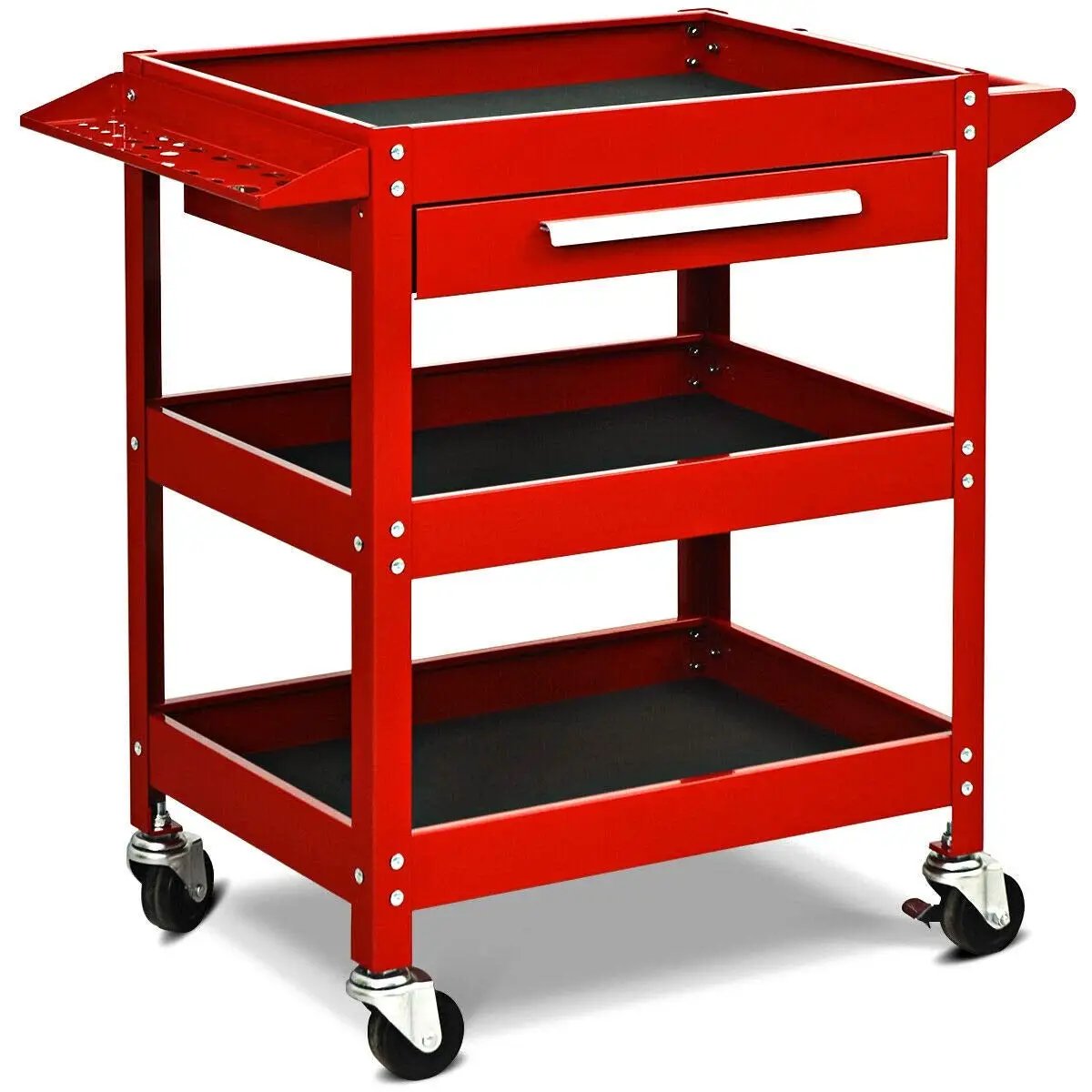 Rolling Tool Cart Mechanic Cabinet Storage ToolBox Organizer with Drawer by DirectDeals