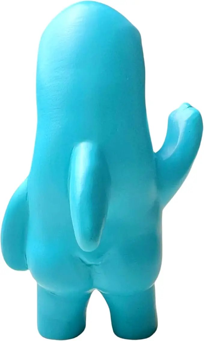 Jxueych Rebellious Dolphin Figurine, Standing 3.5 Inch Resin Garden Statue – The Cutest Blend of Cuteness and Rebellion! by GreenHaven Gardens