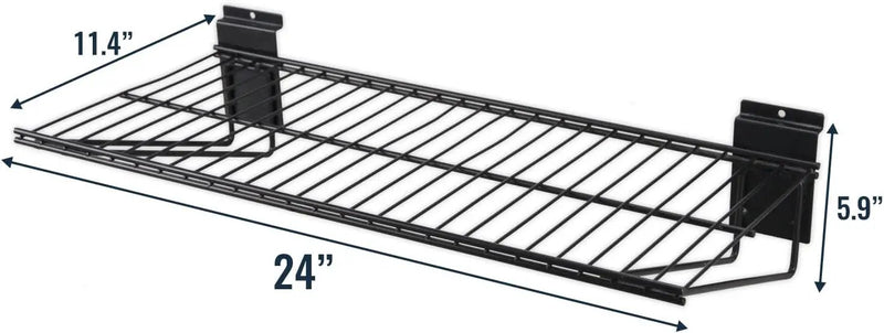 Slatwall Panel Garage Organizer PVC Slatwall Heavy Duty Wall Mounted Rack, Interlocking Slat Wall Panels for Tool Organization Peg Board(2 Pack Black) by GreenHaven Gardens