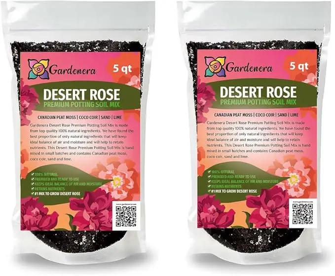 Desert Rose Potting Mix - Crafted for Superior Performance and Stunning Blooms - 10 QUARTS by GreenHaven Gardens