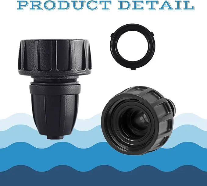 8pcs Garden Hose Adapter, 3/4'' Faucet Convert to 3/8'' Drip Irrigation Tubing, Drip Irrigation Hose Connectors for Outdoor Watering, Fittings with 8pcs Rubber Washers (1 Barb) by GreenHaven Gardens