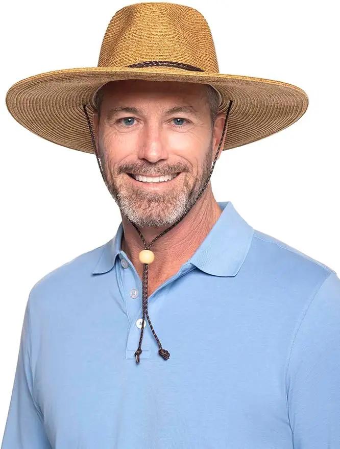 Coolibar UPF 50+ Men's Beach Comber Sun Hat - Sun Protective by GreenHaven Gardens