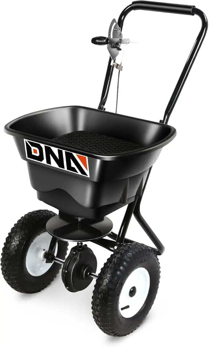 DNA MOTORING 80lb Walk-Behind Broadcast Spreader 36KG/29L Capacity, Garden Seeder with Wheels, for Residential Farm Seeding, TOOLS-00469 by GreenHaven Gardens