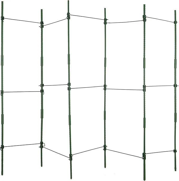 Gardzen Multi-use Tomato Cage Plants Support, Trellis Climbing Cage Stand for Pepper Eggplant Tomato Flowers by GreenHaven Gardens