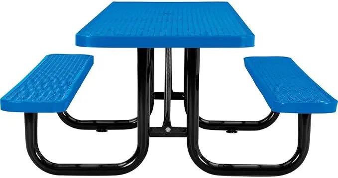 Global Industrial 8'L Rectangular Picnic Table, ADA Compliant, Expande