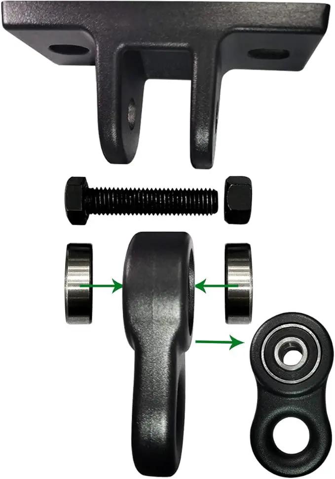Heavy Duty Black Swing Hangers Screws Bolts Included Over 5000 lb Capacity Playground Porch Yoga Seat Trapeze Wooden Sets Indoor Outdoor (4 Pack) by GreenHaven Gardens