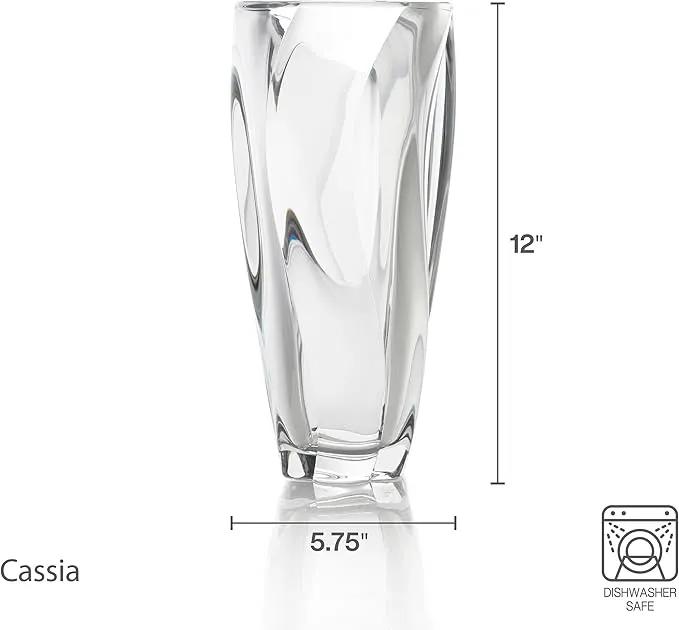 Mikasa Cassia Crystal Glass Vase, 12 Inch by GreenHaven Gardens