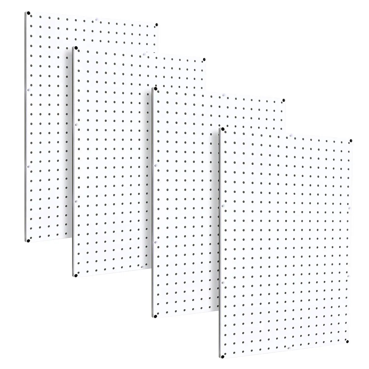 WallPeg Pegboard Kit - 4 Each 24"x16" White Pegbaord Panels - Made in The USA by GreenHaven Gardens