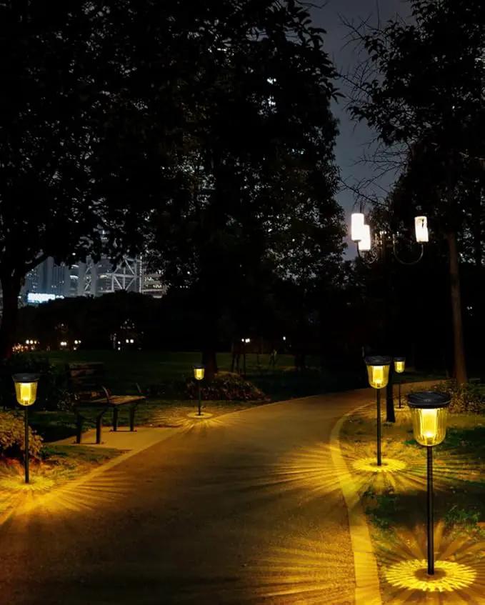 Solar Pathway Lights Outdoor, Solar Lights Outdoor Waterproof IP65, 200 LM Auto On/Off Solar Lights Garden,Outdoor Solar Lights for Yard Garden Walkway Driveway Path by GreenHaven Gardens