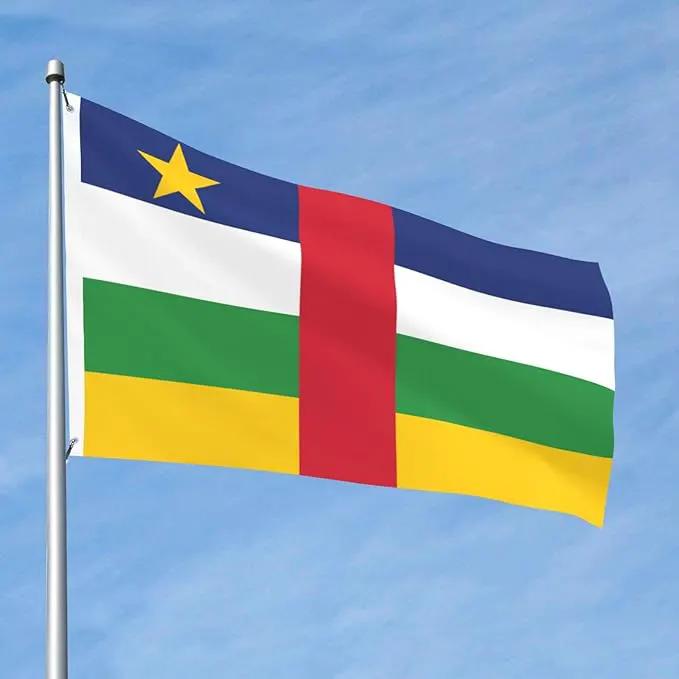 Central African Republic Flag Garden Yard House 2x3 ft Flags Double Sided Print Banner Indoor Outdoor Party Home Decorations for Boat Dorm House Balcony by GreenHaven Gardens