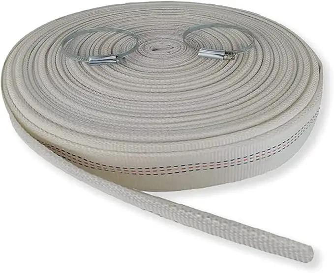 1" 30M-98FT Lay-Flat Hose Water Pool Cleaning Belt Discharge Pump Hose With Aluminum Clamps Fittings Fire Hose Length Connection Pump Hose for House,Garden,Irrigation, Water pumping hose Firehose by GreenHaven Gardens