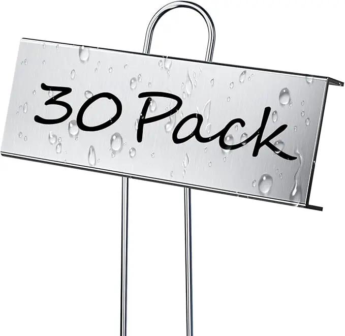 30 Pack Metal Plant Labels for Outdoor Garden Waterproof Plant Markers, Labels Garden Markers for Seedlings Herbs Vegetable Greenhouse Gifts, with Pen by GreenHaven Gardens