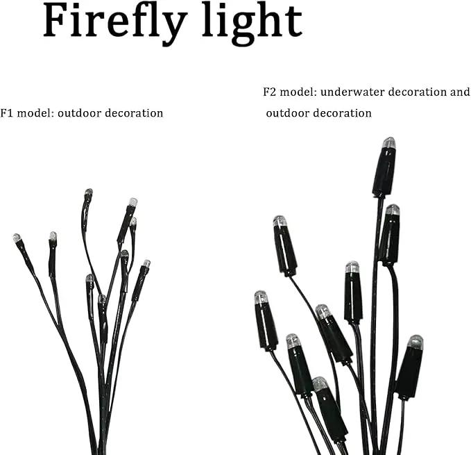 Solar Powered Firefly Lights,18 LED Fairy Automated Pulsating Firefly String Light Waterproof Garden Chasing Suitable for Swimming Pools, Fountain Fish Tanks, and Outdoor Decoration by GreenHaven Gardens
