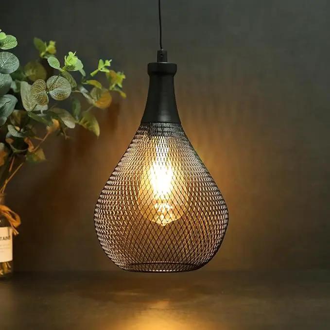 JHY DESIGN Hanging Lamp Battery Operated Cordless Hanging Light Great for Parties Patio Events for Indoors Outdoors(Teardrop Shape) by GreenHaven Gardens