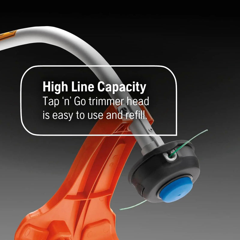 Husqvarna 122C Gas String Trimmer, 22-cc 2-Cycle, 17-inch Curved Shaft Gas String Trimmer with Tap N' Go Trimmer Head, 966712701 by GreenHaven Gardens