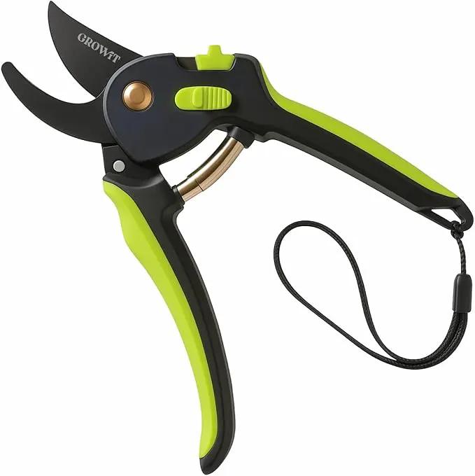 Ultra Sharp Pruning Shears Hedge Clipper – Cuts 3X Easier, Dual-Size Opening, Weak Hand Arthritis Clippers, Rust-Resistant Pruner, Effortlessly Cuts by GreenHaven Gardens