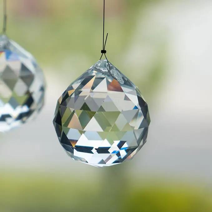 Crystalsuncatcher 20Pcs 1.75 inch/40mm Clear Crystal Ball Prism Pendant Suncatcher for Feng Shui/Divination or Wedding/Home/Office Decoration by GreenHaven Gardens