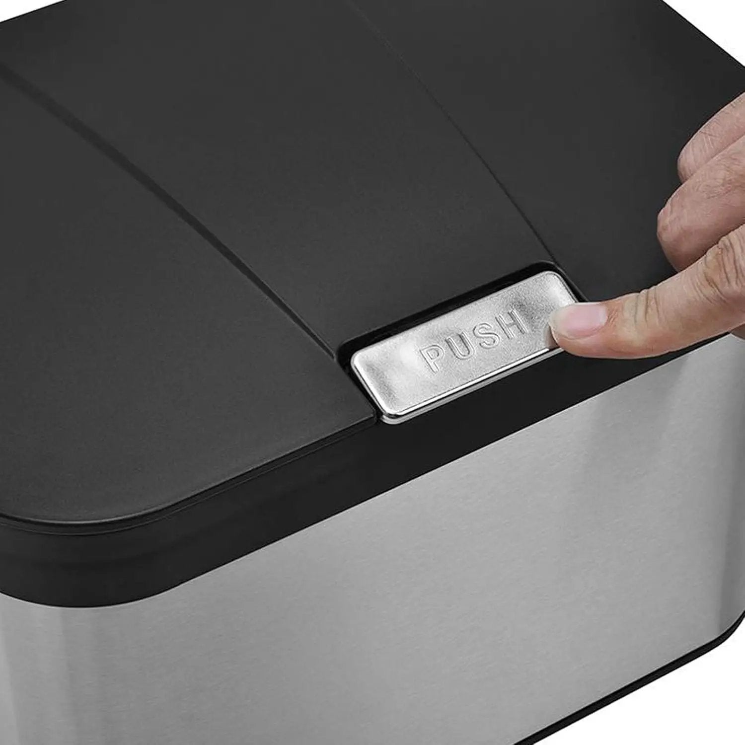 Compost Bin for Countertop, Compost Bucket Indoor Sealed, Food Waste Caddy, 1.13 Gallon Kitchen Compost Container with Lid, Compact and Easy Clean, Black Matte by GreenHaven Gardens