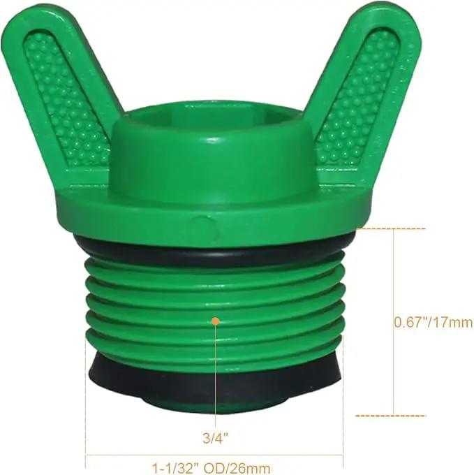10 Pieces PT Male Thread PPR Pipe Plug Garden Irrigation Tubing Stopper Drain Plugs Caps for Garden Lawn Irrigation Watering Equipment (3/4 inch) by GreenHaven Gardens