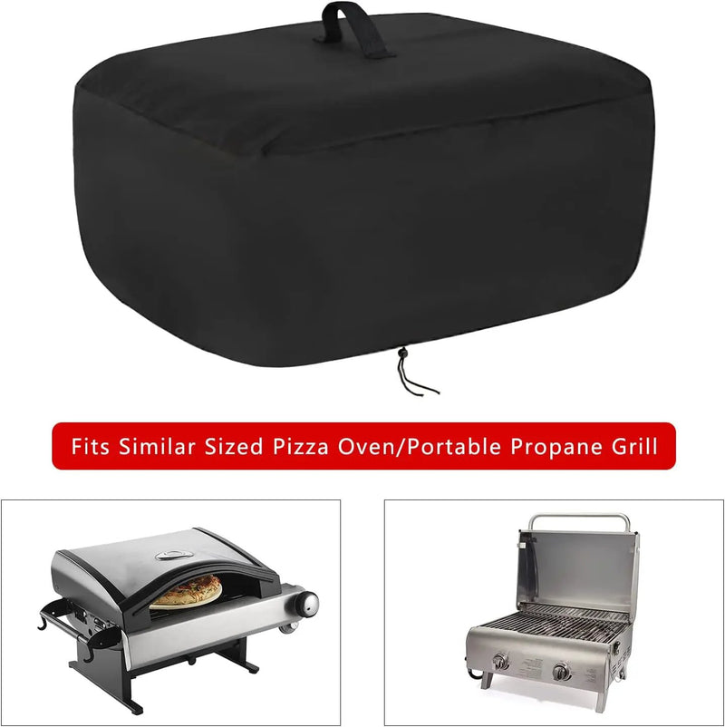Kingling Pizza Oven Cover for Cuisinart CPO-600 Pizza Oven/CGG-306 Grill, Waterproof Portable Outdoor Grill Cover - 28.5''L x 18.5''W x 14.5''H by GreenHaven Gardens