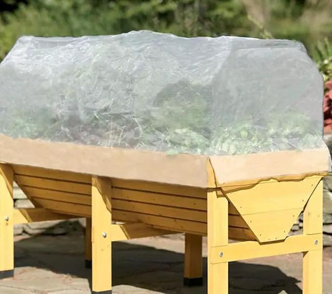 Agfabric Garden Netting 8.2'x9.8' Insect Pest Barrier Netting for Garden Protection,Plant Cover Row Cover Mesh Netting for Vegetables Fruit Trees and Plants,White by GreenHaven Gardens