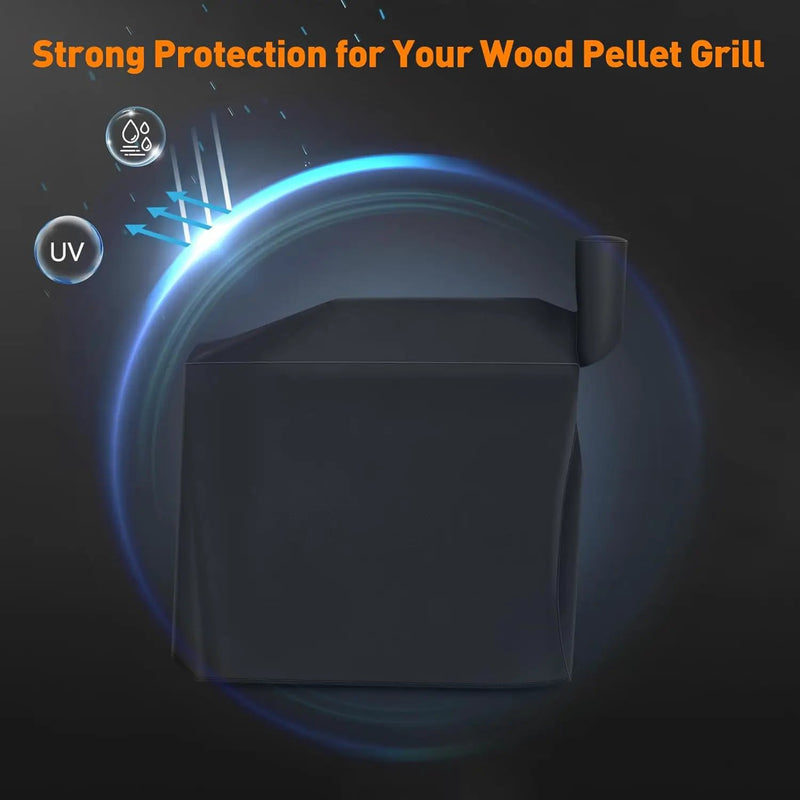 ZBXFCSH Heavy Duty ZGC-02B Full Length Grill Cover Compatible with Z Grill 700 Serial Wood Pellet Grills and Compatible with ZPG-450A ZPG-550B Grills by GreenHaven Gardens