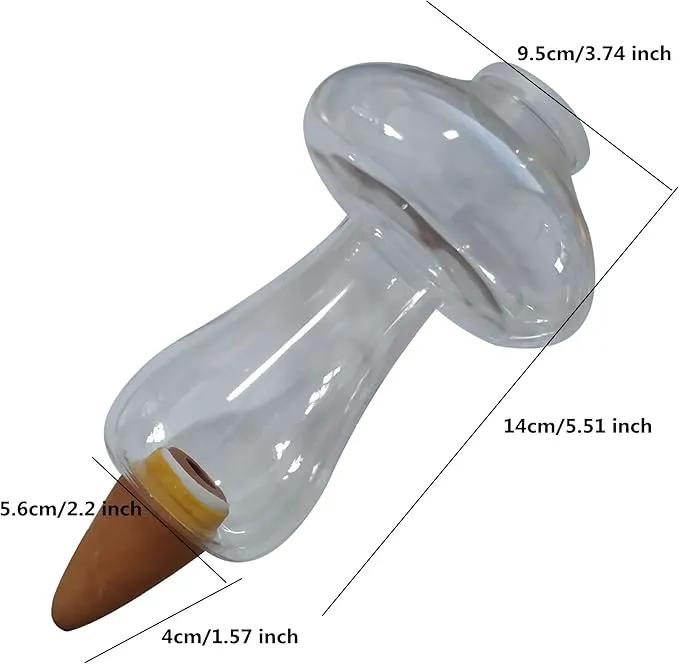 Mushroom Shape Self Watering Spikes, Plant Watering Bulbs Drip Irrigation System Devices for Indoor and Outdoor Plants by GreenHaven Gardens