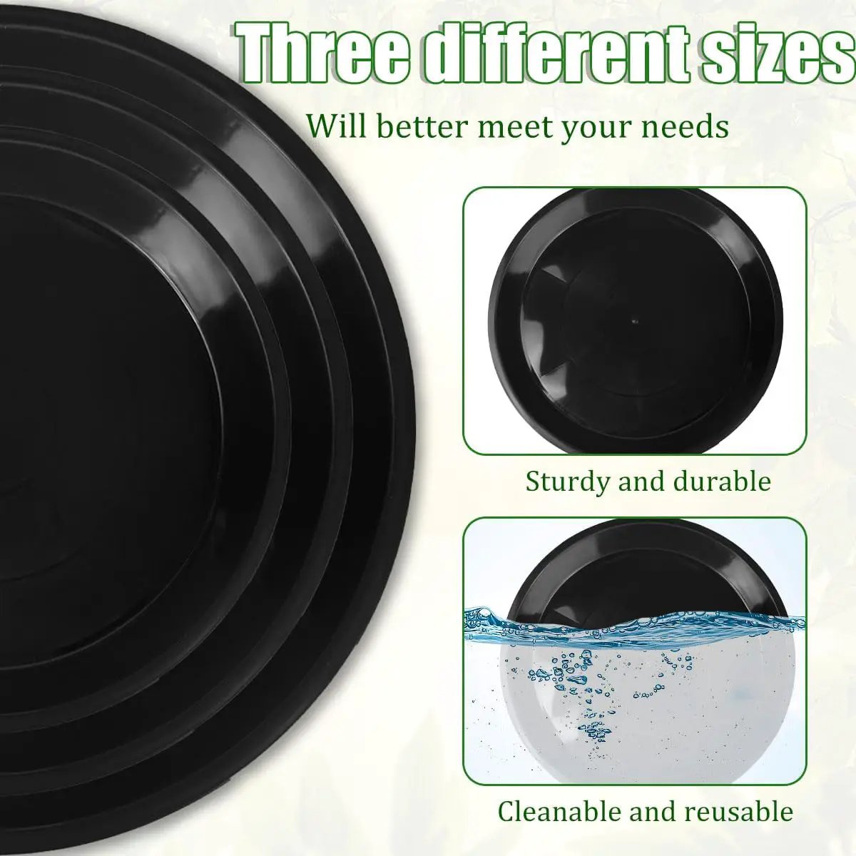 Reusable Mold Tray for Stepping Stone 3 Size Soft PlasticCement Molds for Concrete and Stained Glass Round by GreenHaven Gardens