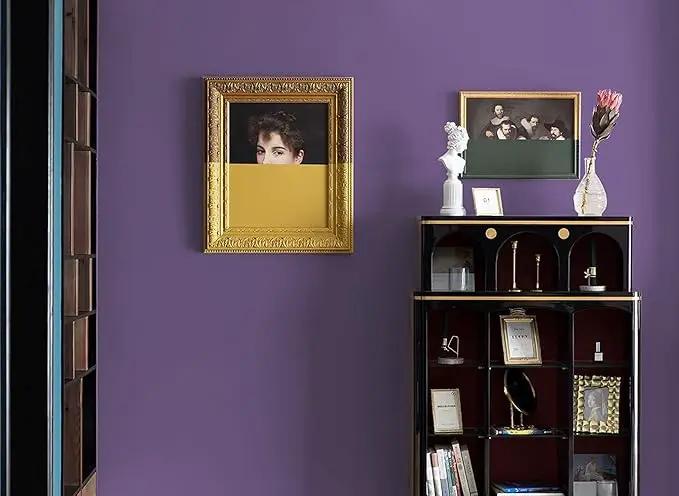 Dimoon 236''x17.7'' Purple Peel and Stick Wallpaper Contact Paper Modern Self Adhesive Wall Paper Removable Renter Friendly Textured Solid Color Shelf Cabinet Vinyl Roll (236''x17.7'',Dark Purple) by GreenHaven Gardens