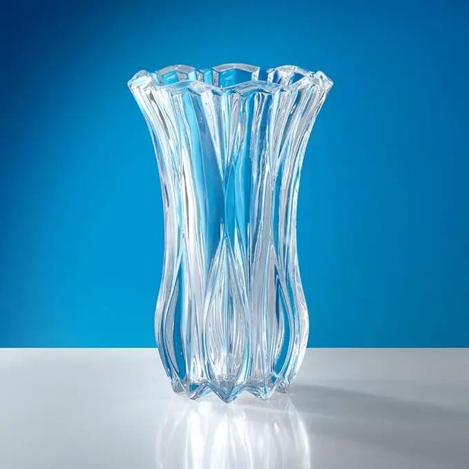 Mikasa Celebrations Blossom Crystal Vase, 12-Inch Tall, Elegant Cut Glass Design for Floral Arrangements and Decorative Centerpieces by GreenHaven Gardens