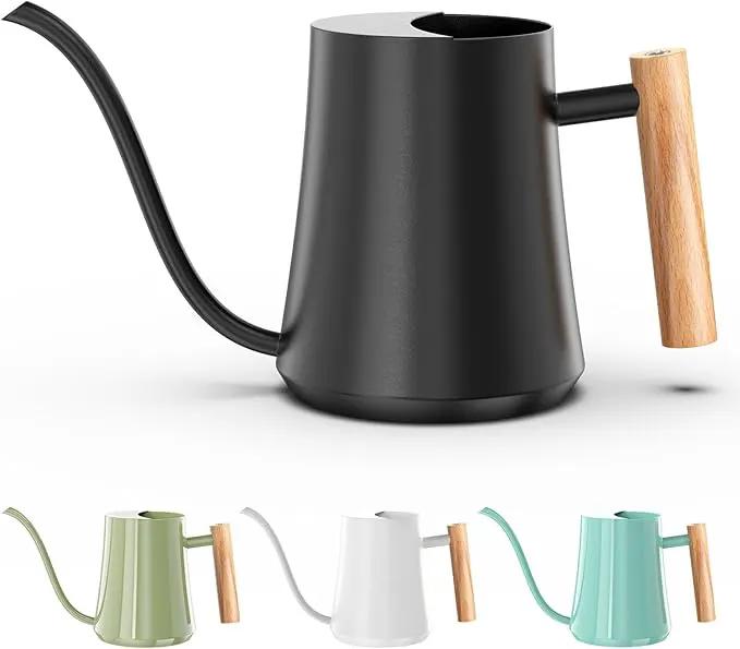 Green Moon Water Can Indoor Plant Black 35oz with Long Spout Mini Water Can Indoor Metal Watering Can Pot for Indoor House Plant Bonsai Outdoor Garden Flowers Modern Decorative by GreenHaven Gardens