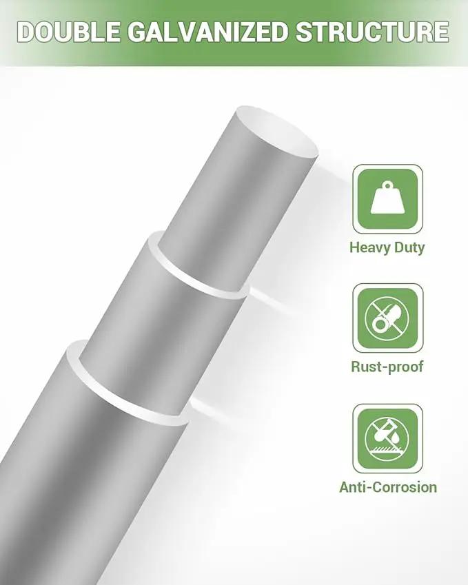 9GA Thickened Heavy Duty Cattle Farm Fence, 4ft x 328ft Galvanized Goat Deer Fence, Heavy Zinc Coating Hog Wire Fencing for Farm Livestock Animals Protection by GreenHaven Gardens