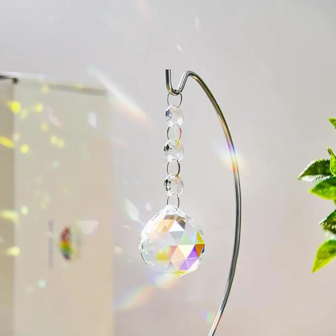9-Inch Sympathy Gifts for Loss of Loved One,Memorial Gifts,40mm Crystal Suncatcher,Bereavement Gift Ideas,Condolences Gift for Mom Dad Friend Son Daughter Dog,Silver Stand and a Sympathy Card by GreenHaven Gardens
