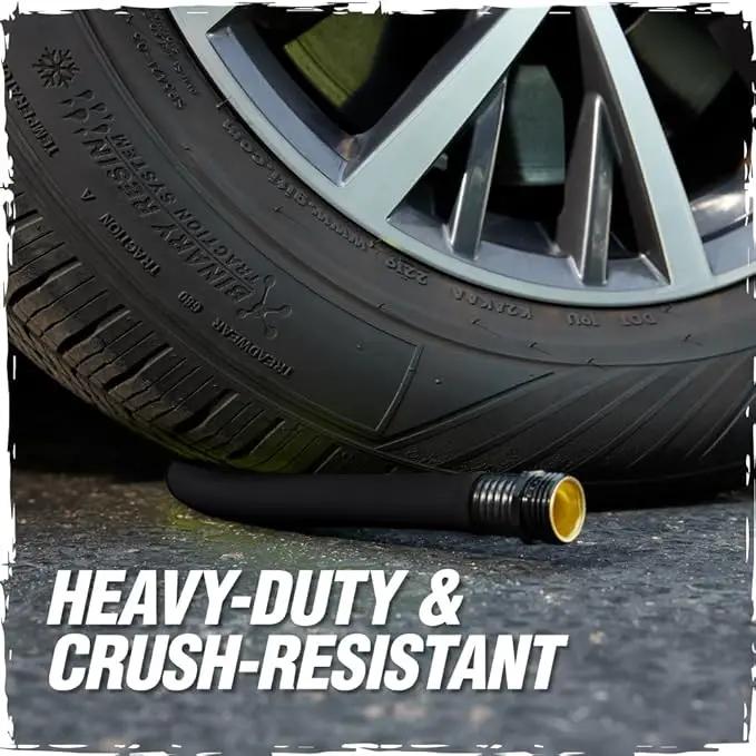 Rugged Rhino Heavy Duty Flexible Light Weight Garden Hose, 25ft x 5/8in, 4 Layer Leakproof Outdoor Gardening Tools, Watering Supplies, Powerful Water Pressure for Lawn, Flowers, Black Orange by GreenHaven Gardens
