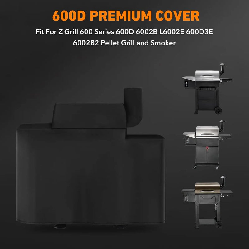 ZBXFCSH Heavy Duty Replacement Grill Cover Compatible with Z Grill 600 Series 600D 6002B L6002E 600D3E 6002B2 Pellet Grill and Smoker by GreenHaven Gardens
