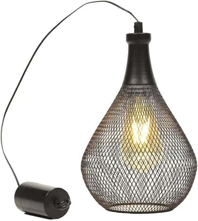JHY DESIGN Hanging Lamp Battery Operated Cordless Hanging Light Great for Parties Patio Events for Indoors Outdoors(Teardrop Shape) by GreenHaven Gardens