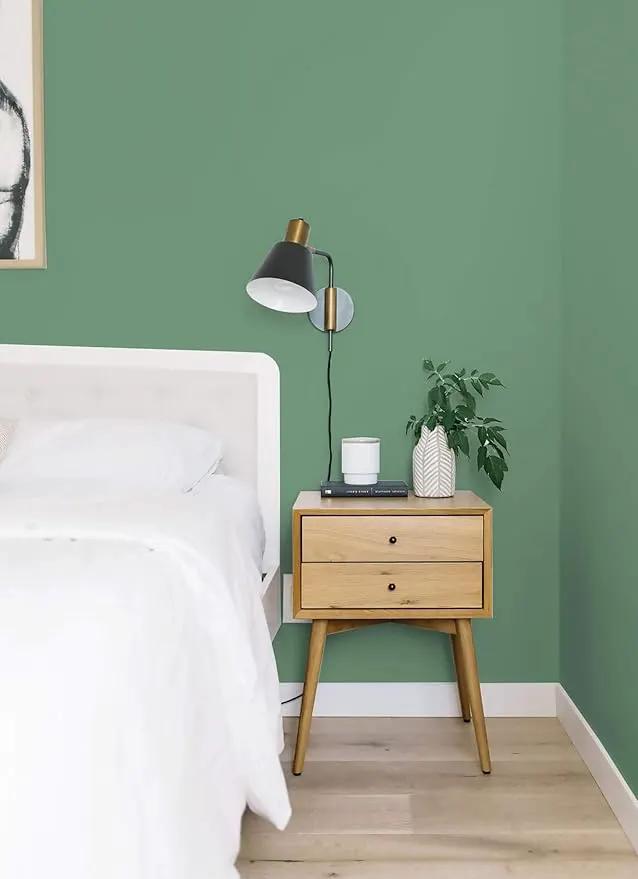 Dimoon 236''x17.7'' Green Peel and Stick Wallpaper Contact Paper Modern Self Adhesive Wall Paper Removable Renter Friendly Textured Solid Color Shelf Cabinet Vinyl Roll (236''x17.7'',Spring Green) by GreenHaven Gardens