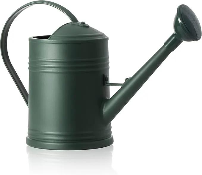 Plastic Indoor Watering Can with Sprinkler Head - 68 oz, 1/2 Gallon by GreenHaven Gardens