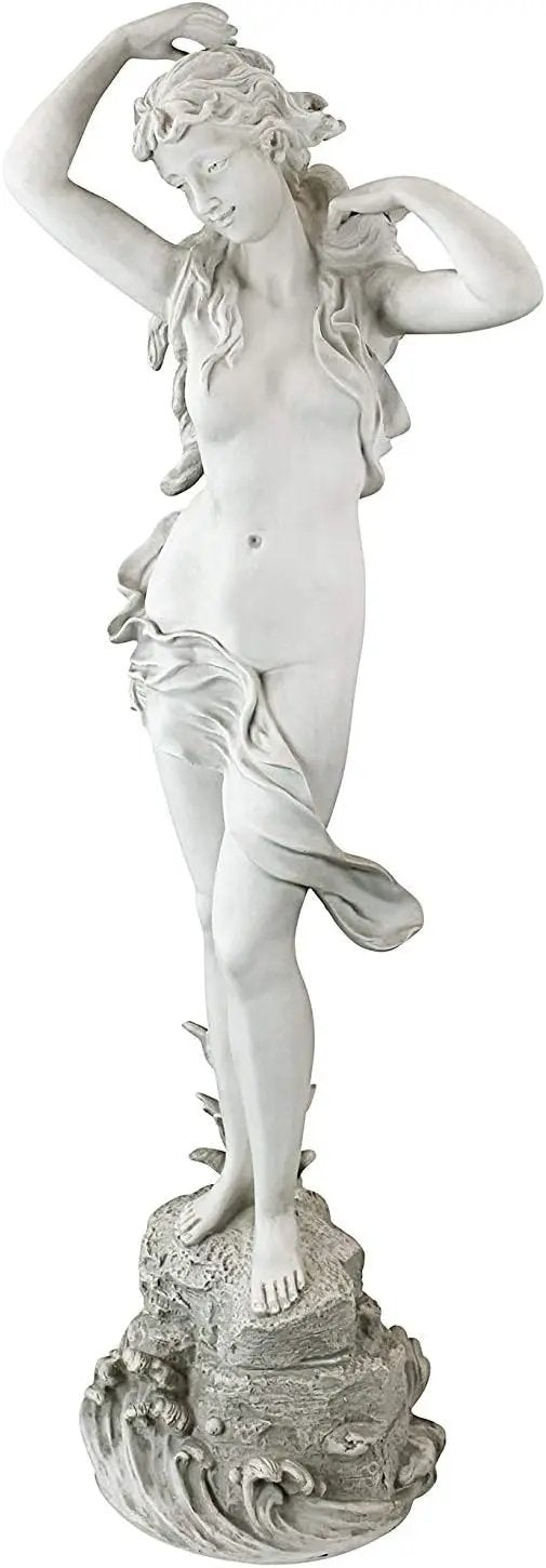 Design Toscano Spring Awakening Classic Woman Garden Statue, 14 inches wide, 40 inches tall, Cast Stone Resin, Antique Stone Finish by GreenHaven Gardens