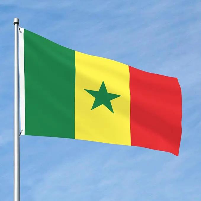Senegal Senegalese Flag Garden Yard House 2x3 ft Flags Double Sided Print Banner Indoor Outdoor Party Home Decorations for Boat Dorm House Balcony by GreenHaven Gardens