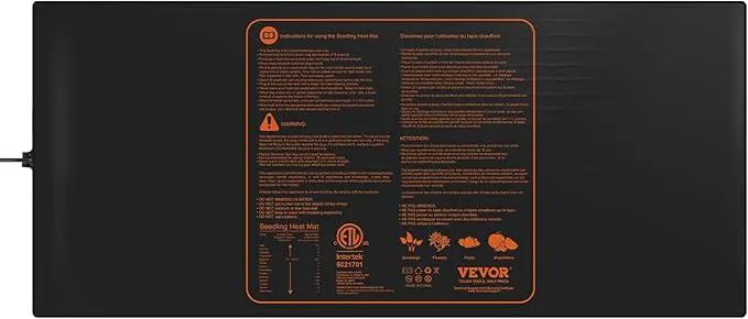 VEVOR 1 Pack Seedling Heat Mat 48"x 20.75", MET-Certified Warm Hydroponic Plant Heating Pad for Seed Starting, Waterproof Heating Mats for Germination, Indoor Gardening, Greenhouse by GreenHaven Gardens