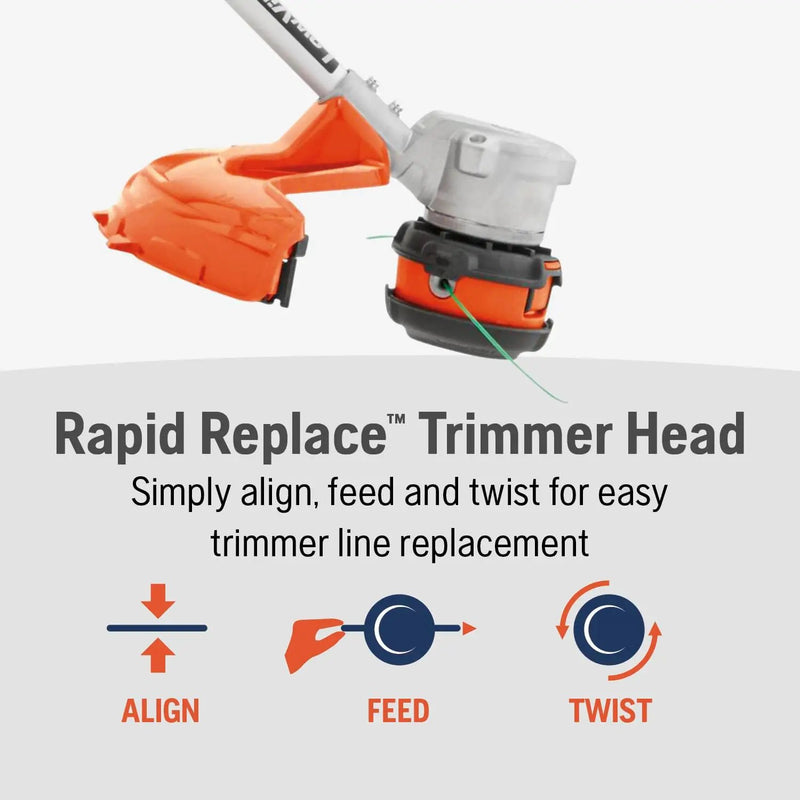 Husqvarna WeedEater 320iL Cordless String Trimmer with 4 Ah Battery and Charger, 16-Inch Straight Shaft Electric Weed Eater with Rapid Replace Trimmer Head for Seamless String Reloading, 970480104 by GreenHaven Gardens