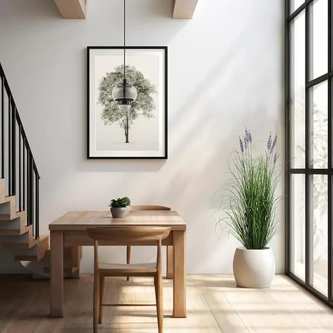 Artificial Plant 5ft(2pack) Tall Artificial Lavender Plant,Faux Plants Indoor Home Decorative Artificial Plants & Flowers in Pot Fake Plant, House Plant Indoor by GreenHaven Gardens